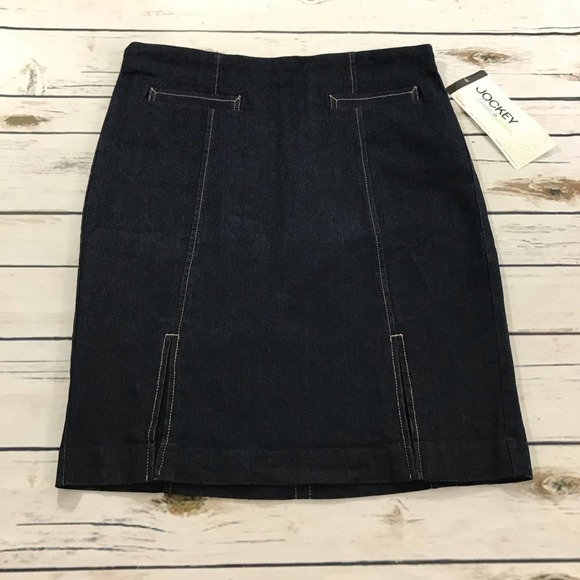 NWT Jockey Denim Skirt size 8 - Picture 1 of 6
